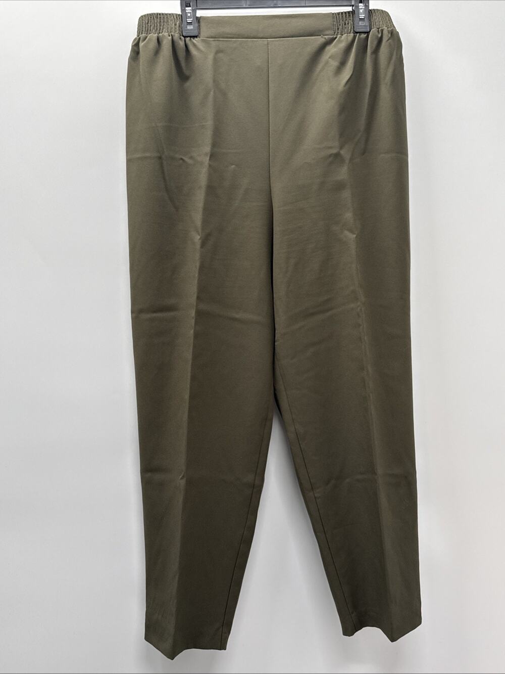 Just For Women Olive Green Elastic Waist Pull On Dress Pants Size 20W